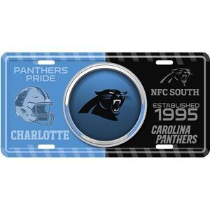 Carolina Panthers NFL Bullseye License Plate